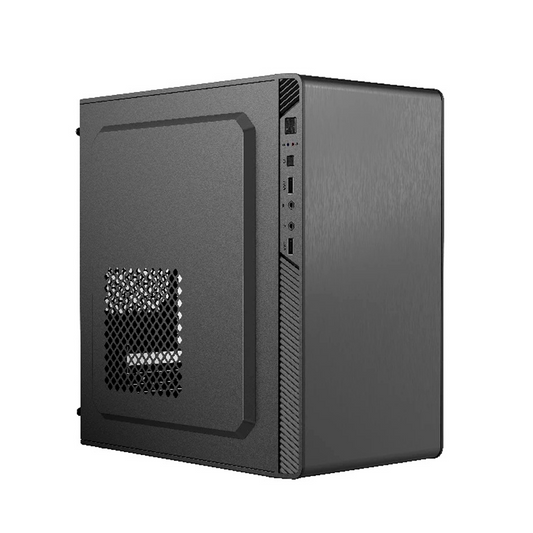 GABINETE ACTECK PERFORMANCE II GI215  MICRO TORRE FUENTE 500W FULL METALICO NEGRO (AC-935777)