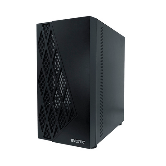 Gabinete Evotec Taipei Micro ATX Gamer Panel Rombo 3 Ventiladores RGB