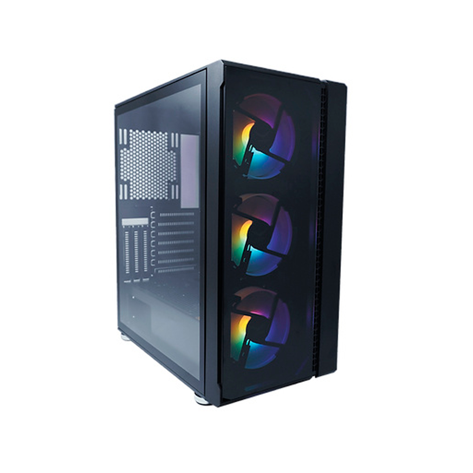 Gabinete Evotec Tokyo ATX 3 Ventiladores RGB USB 3.0