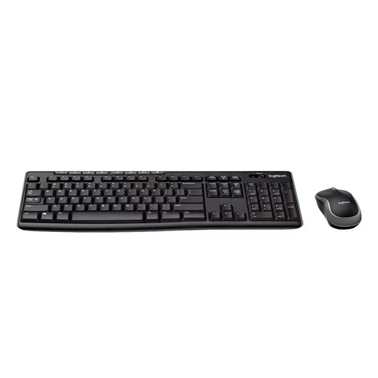 KIT TECLADO Y MOUSE LOGITECH MK270 INALAMBRICO OPTICO NEGRO USB