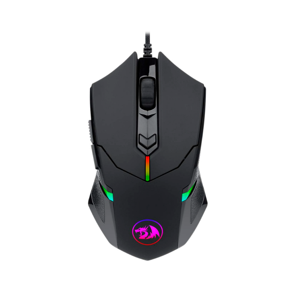 MOUSE GAMER REDRAGON CENTROPHORUS M601 ALAMBRICO ERGONOMICO USB A 7200DPI RGB AMBIDIESTRO 6 BOTONES PROGRAMABLES NEGRO (M601-RGB)