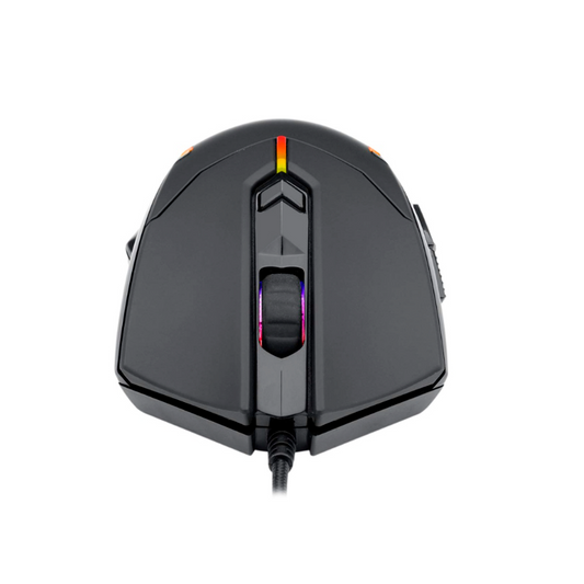 MOUSE GAMER REDRAGON CENTROPHORUS M601 ALAMBRICO ERGONOMICO USB A 7200DPI RGB AMBIDIESTRO 6 BOTONES PROGRAMABLES NEGRO (M601-RGB)