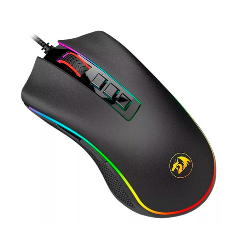 MOUSE GAMER REDRAGON COBRA M711 ALÁMBRICO ÓPTICO USB-A 10.000DPI 8 BOTONES PROGRAMABLES RGB CHROMA NEGRO (M711)