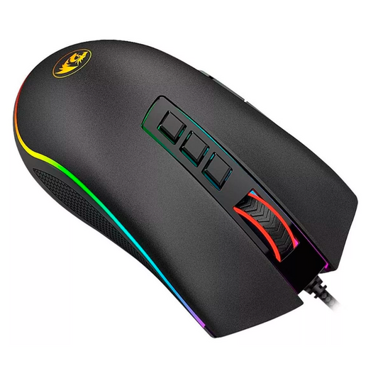 MOUSE GAMER REDRAGON COBRA M711 ALÁMBRICO ÓPTICO USB-A 10.000DPI 8 BOTONES PROGRAMABLES RGB CHROMA NEGRO (M711)