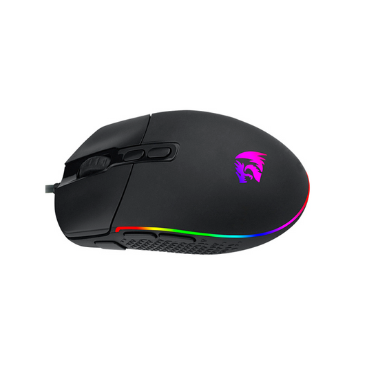 MOUSE GAMER REDRAGON INVADER M719 10,000 DPI 8 BOTONES PROGRAMABLES AMBIDIESTRO RGB NEGRO (M719-RGB)