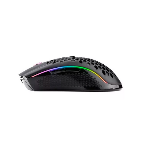 MOUSE GAMER REDRAGON STORM PRO INALMABRICO/ALAMBRICO 16000 DPI 8 BOTONES PROGRAMABLES RGB CHROMA NEGRO (M808-KS)