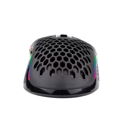 MOUSE GAMER REDRAGON STORM PRO INALMABRICO/ALAMBRICO 16000 DPI 8 BOTONES PROGRAMABLES RGB CHROMA NEGRO (M808-KS)