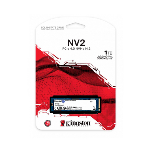 UNIDAD DE ESTADO SOLIDO SSD 1TB KINGSTON M.2 NV2 NVME 2280 PCIE 4.0 (SNV2S/1000G)