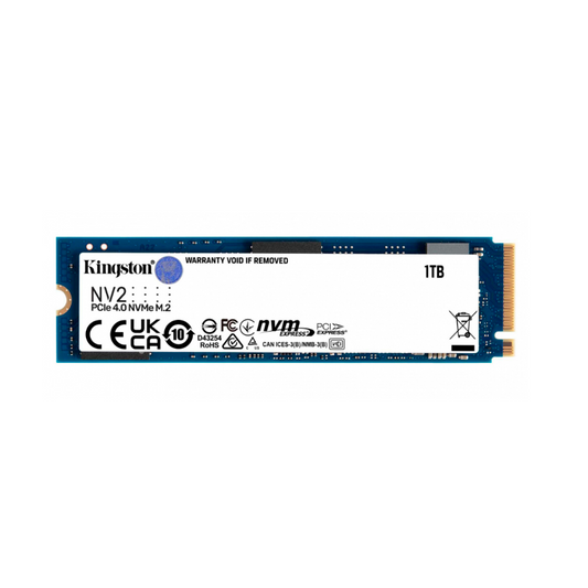 UNIDAD DE ESTADO SOLIDO SSD 1TB KINGSTON M.2 NV2 NVME 2280 PCIE 4.0 (SNV2S/1000G)