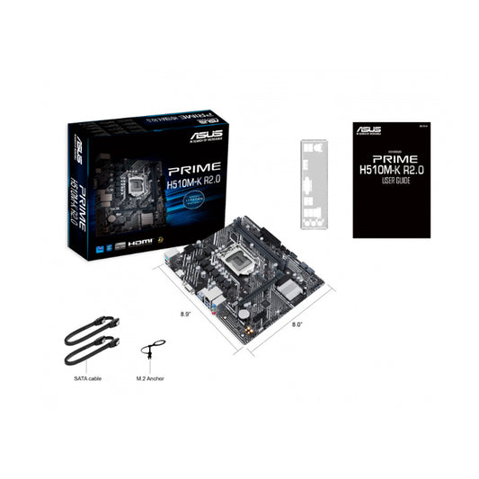 TARJETA MADRE ASUS PRIME H510M-K R2.0 SOCKET 1200  INTEL HDMI 64GB 2DDR4 (PRIME H510M-K R2.0)