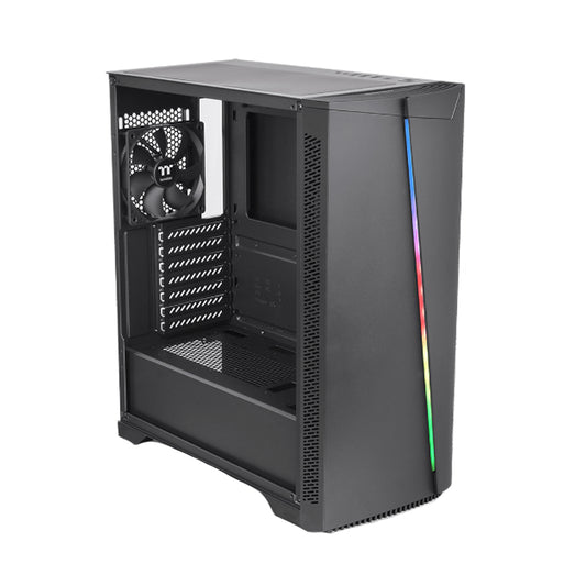 GABINETE THERMALTAKE H350 TG RGB CON VENTANA MEDIA TORRE ATX SIN FUENTE NEGRO (CA-1R9-00M1WN-00)