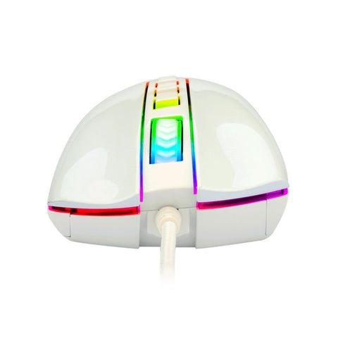 MOUSE GAMER REDRAGON COBRA M711 ALAMBRICO OPTICO USB-A 10.000DPI 8 BOTONES PROGRAMABLES RGB CHROMA BLANCO (M711W)