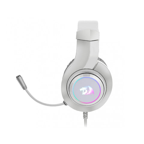 AUDIFONOS GAMER REDRAGON HYLAS H260W DIADEMA ALAMBRICO 2 METROS MICROFONO OMNIDIRECCIONAL USB-A RGB BLANCO (H260W-RGB)