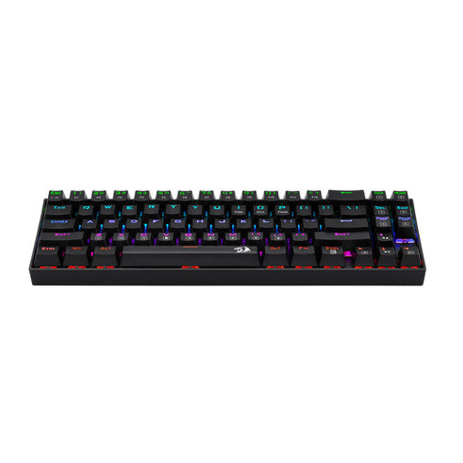 TECLADO GAMER REDRAGON DEIMOS MECANICO SWITCH ROJO ALAMBRICO INALAMBRICO NEGRO (K599-KRS)