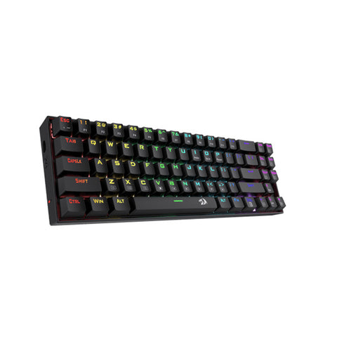 TECLADO GAMER REDRAGON DEIMOS MECANICO SWITCH ROJO ALAMBRICO INALAMBRICO NEGRO (K599-KRS)