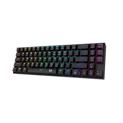 TECLADO GAMER REDRAGON DEIMOS MECANICO SWITCH ROJO ALAMBRICO INALAMBRICO NEGRO (K599-KRS)