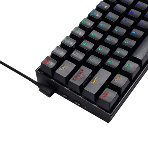 TECLADO GAMER REDRAGON DRACONIC MECANICO SWITCH BROWN INALAMBRICO NEGRO (K530-RGB)