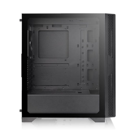 GABINETE THERMALTAKE VERSA T25 CON VENTANA RGB MEDIA TORRE ATX MICRO SIN FUENTE VENTILADOR RGB NEGRO (CA-1R5-00M1WN-00)