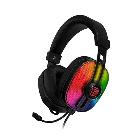 DIADEMA GAMER THERMALTAKE PL RGB ALAMBRICO 1.8 METROS NEGRO (HT-PLS-ANECBK-28-M)