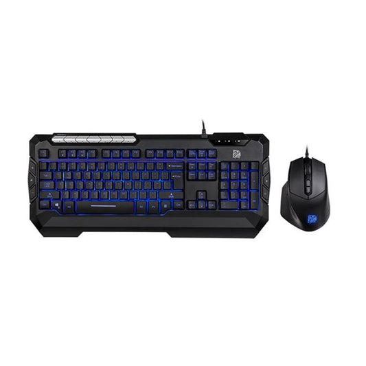 KIT GAMER THERMALTAKE DE TECLADO Y MOUSE ALAMBRICO USB NEGRO (CM-CMC-WLXXMB-SP)