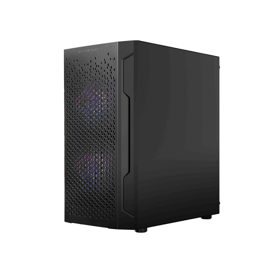 GABINETE BALAM RUSH GAMER ARTIC GI725 MATX MICRO TORRE 3 VENTILADORES PANEL IZQ CRISTAL + FRENTE COLMENA + FULL COLOR BOX  SIN FUENTE NEGRO (BR-936118)