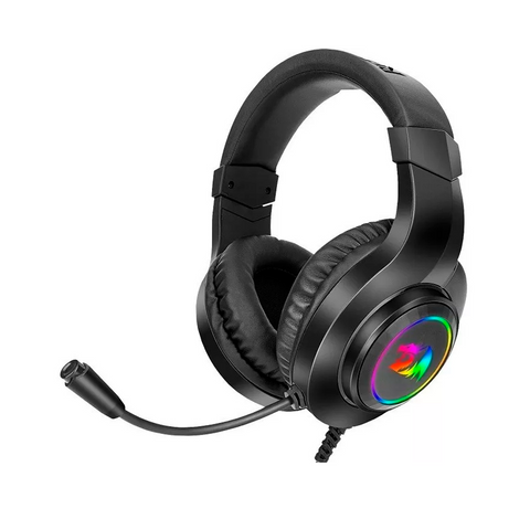 AUDIFONOS GAMER REDRAGON HYLAS H260 DIADEMA ALAMBRICO 2 METROS MICROFONO OMNIDIRECCIONAL USB-A RGB NEGRO (H260RGB)