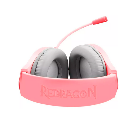 AUDIFONOS GAMER REDRAGON HYLAS H260P DIADEMA ALAMBRICO 2 METROS MICROFONO OMNIDIRECCIONAL USB-A RGB ROSA (H260P-RGB)