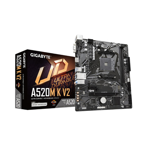 TARJETA MADRE GIGABYTE A520M K V2 AM4 SOCKET AMD RYZEN 2DDR4 ATX(A520M K V2)