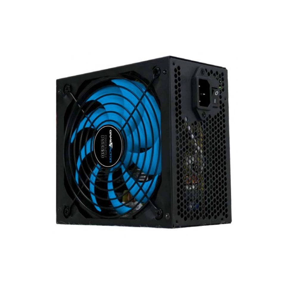 FUENTE DE PODER GAME FACTOR 650WATTS 80 PLUS BRONZE 120MM COLOR NEGRO(PSG650)