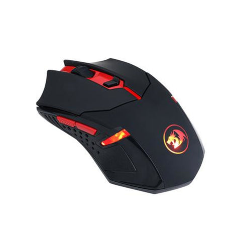 KIT GAMER REDRAGON MOUSE MOUSEPAD INALAMBRICO USB A NEGRO Y ROJO (M601WL-BA)