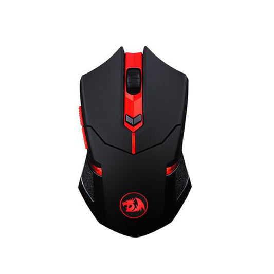 KIT GAMER REDRAGON MOUSE MOUSEPAD INALAMBRICO USB A NEGRO Y ROJO (M601WL-BA)