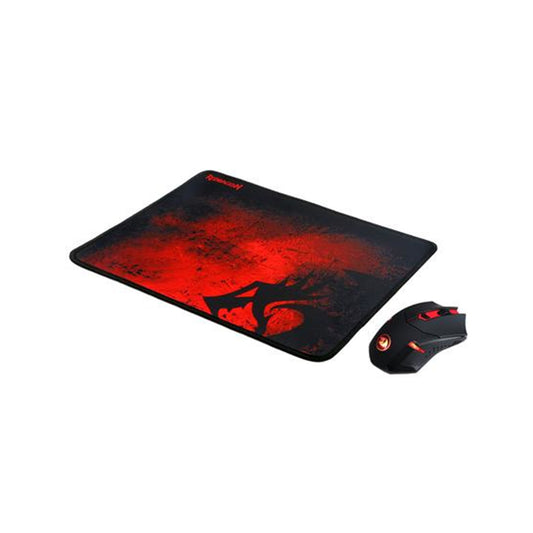 KIT GAMER REDRAGON MOUSE MOUSEPAD INALAMBRICO USB A NEGRO Y ROJO (M601WL-BA)