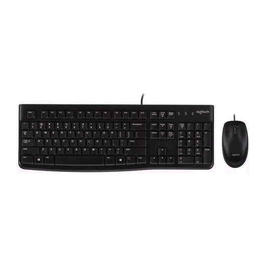 KIT LOGITECH MK120 TECLADO Y  MOUSE ALAMBRICO NEGRO (920-004428)