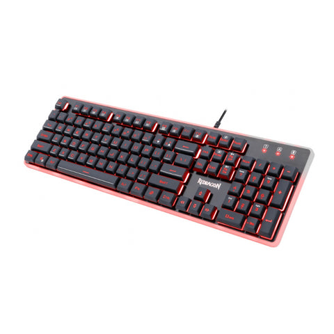 TECLADO GAMER REDRAGON DYAUS 2 K509 ALAMBRICO MEMBRANA ESPAÑOL RETROILUMINADO RGB NEGRO (K509RGB-SP)