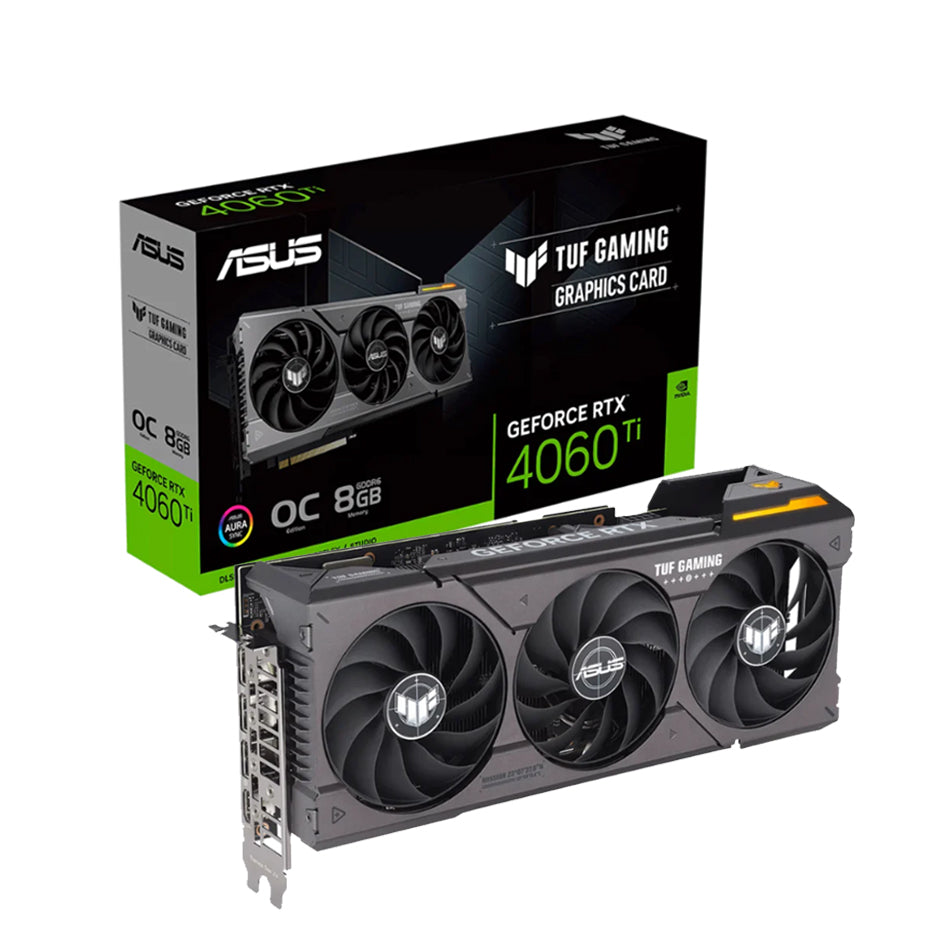 TARJETA DE VIDEO ASUS TUF RTX4060TI O8G GAMING 128BIT PCIE 4.0 (TUF-RTX4060TI-O8G-GAMING)