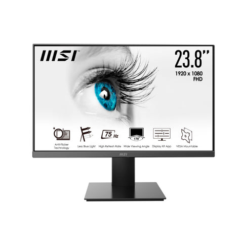 MONITOR LED MSI 23.8 PULGADAS FULL HD HDMI 75HZ NEGRO (PRO MP241X)