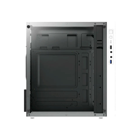 GABINETE ACTECK FUSION II GI440 MICRO TORRE FUENTE 500W PANEL IZQ ACRILICO + FRENTE SOLIDO RGB VERTICAL  BLANCO (AC-935760)