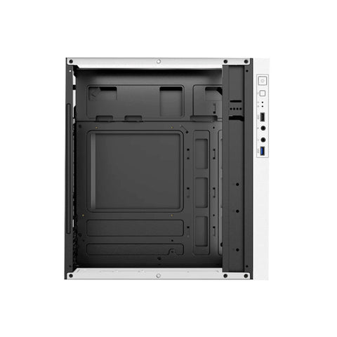 GABINETE ACTECK FUSION II GI440 MICRO TORRE FUENTE 500W PANEL IZQ ACRILICO + FRENTE SOLIDO RGB VERTICAL  BLANCO (AC-935760)