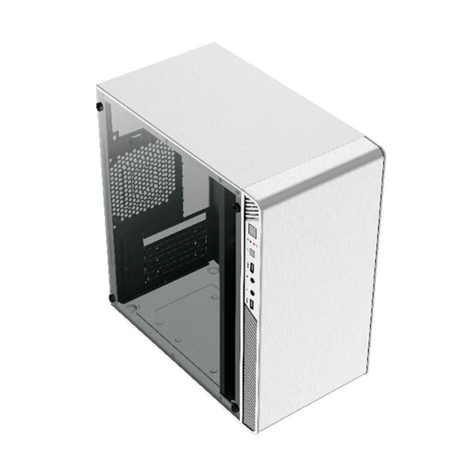 GABINETE  ACTECK PERFORMANCE II GI215W MICRO TORRE FUENTE DE 500W PANEL LATERAL DE ACRILICO BLANCO (AC-935852