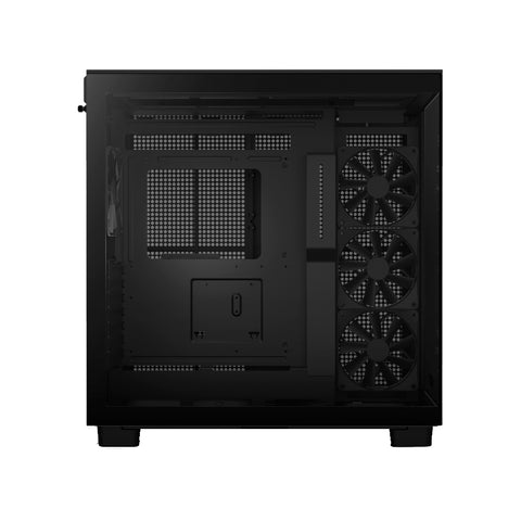 GABINETE NZXT H9 FLOW CON VENTANA USB SIN FUENTE 4 VENTILADORES NEGRO(CM-H91FB-01)