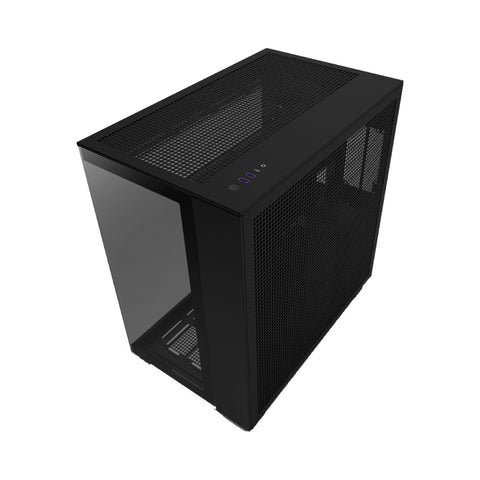 GABINETE NZXT H9 FLOW CON VENTANA USB SIN FUENTE 4 VENTILADORES NEGRO(CM-H91FB-01)