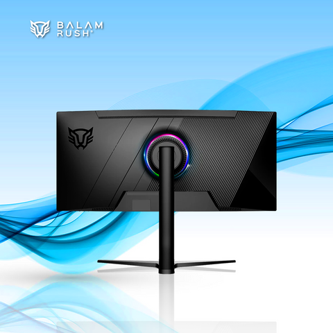 MONITOR GAMER CURVO BALAM RUSH MGM34C LED 34 PULGADAS 3440X1440 ULTRA WIDE QUAD HD G-SYNC/FREESYNC 165HZ HDMI/DISPLAYPORT NEGRO (BR-942539)