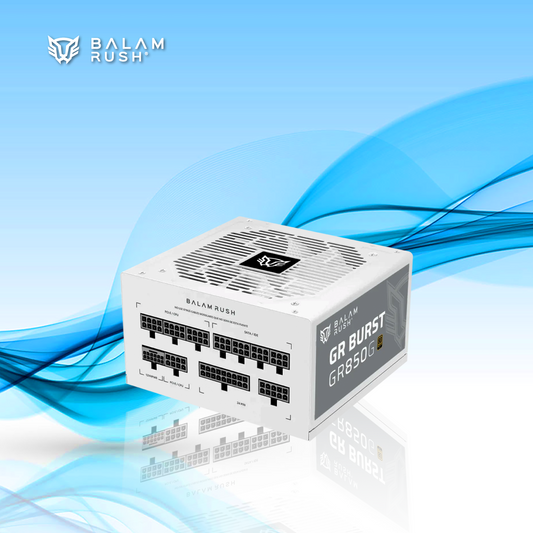 FUENTE DE PODER BALAM RUSH GR BURST GR850G 850W 80 PLUS GOLD/ATX MODULAR BLANCO (BR-940320)
