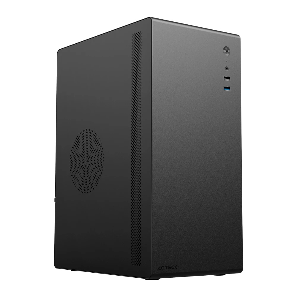 GABINETE ACTECK NEUSS PLUS GI707 MINI-TOWER MICRO ATX/ITX USB 2.0/3.0 CON FUENTE DE 500W NEGRO (AC-936019)