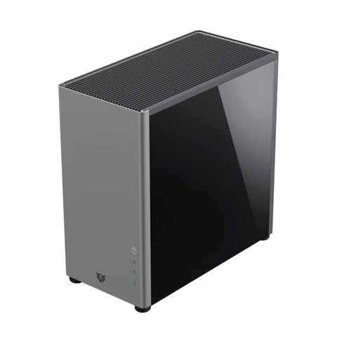 GABINETE BALAM RUSH ERIS SPECIAL GM985 CON VENTANA MIDI TOWER ATX/MICRO-ATX/MINI-ITX SIN FUENTE SIN VENTILADOR GRIS (BR-935654)