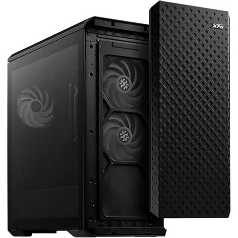 GABINETE ADATA XPG DEFENDER EATX MEDIA TORRE VIDRIO TEMPLADO MINI ITX USB 3.0 SIN FUENTE 3 VENTILADORES NEGRO (DEFENDER-BKCWW)