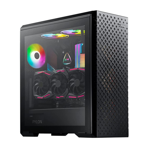 GABINETE ADATA XPG DEFENDER EATX MEDIA TORRE VIDRIO TEMPLADO MINI ITX USB 3.0 SIN FUENTE 3 VENTILADORES NEGRO (DEFENDER-BKCWW)