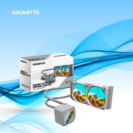 ENFRIAMIENTO LIQUIDO GIGABYTE GAMING 240 ICE 240MM HASTA 2200RPM BLANCO (GP-GIGABYTE GME 240I)