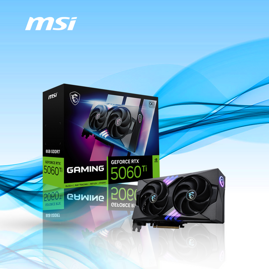 TARJETA DE VIDEO MSI NVIDIA GEFORCE RTX 5060 TI 8G GAMING OC 2X PLUS 8GB 128-BIT GDDR7 PCI EXPRESS X16 5.0 (G506T-8GC)