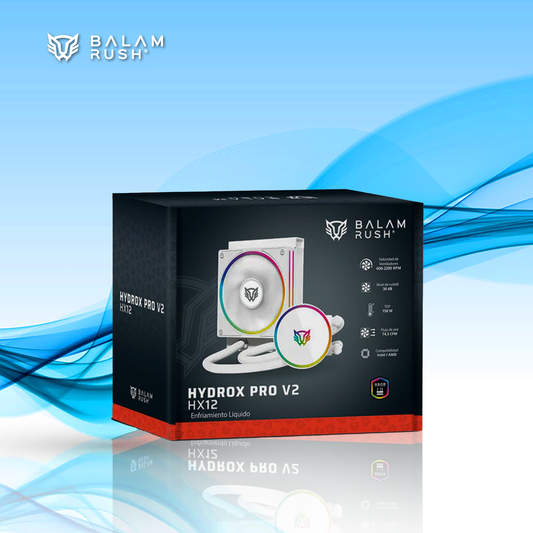 ENFRIAMIENTO LIQUIDO BALAM RUSH HYDROX PRO V2 HX12 PARA CPU 1X 120MM HASTA 2200RPM BLANCO (BR-941914)
